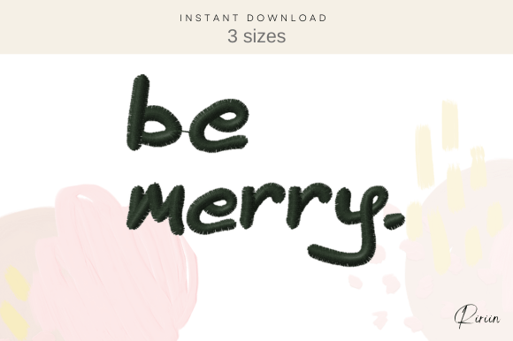 Be Merry Embroidery Design Review