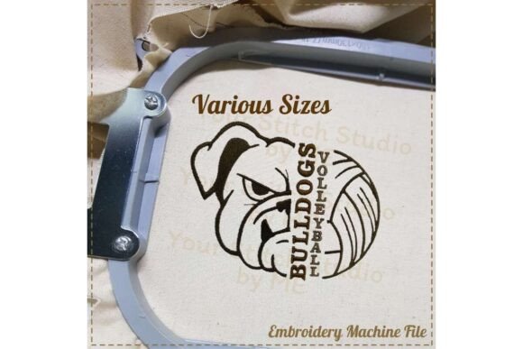 Bulldog Volleyball Embroidery Design Review