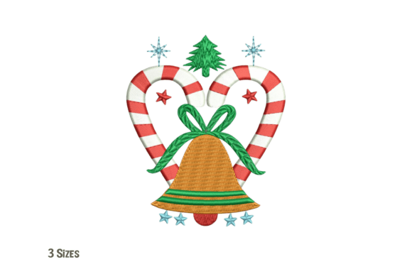 Christmas Candy Cane Bell Embroidery Review