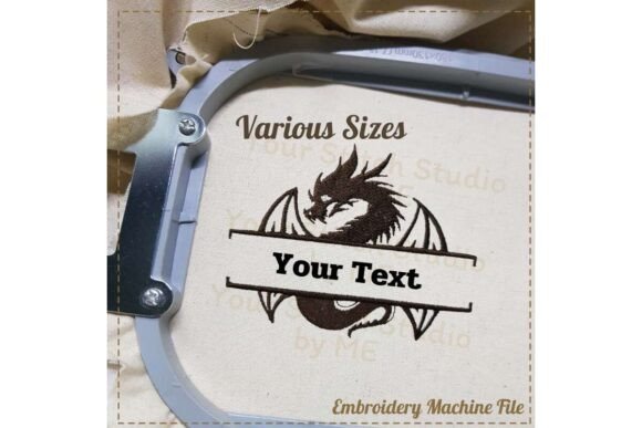 Dragon Split Embroidery Design Review for Small Business Merch