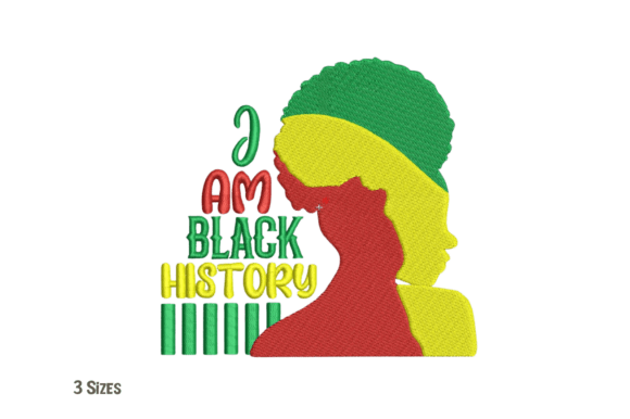 I Am Black History Silhouette Embroidery Review