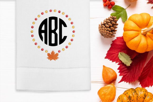 Leaf Round Monogram Frame Embroidery Review
