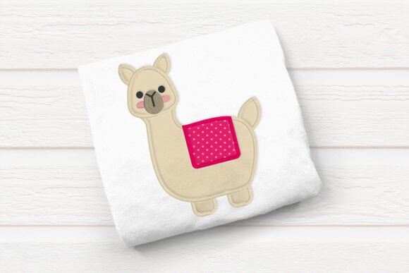 Llama with Blanket Applique Embroidery Review