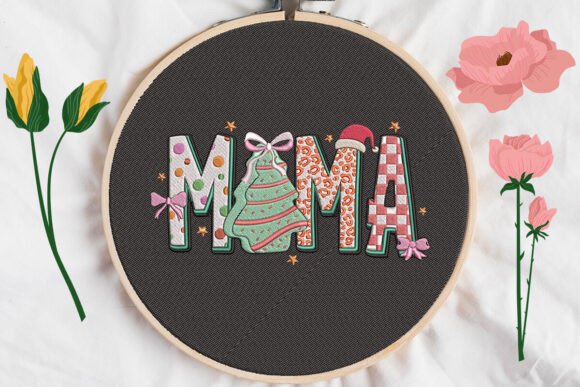 Mama Christmas Embroidery Review