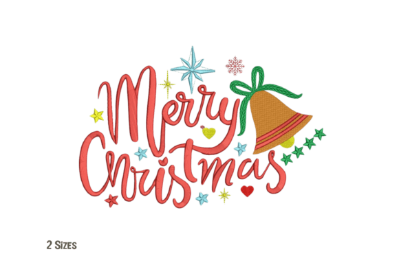 Merry Christmas Bell Embroidery Design Review