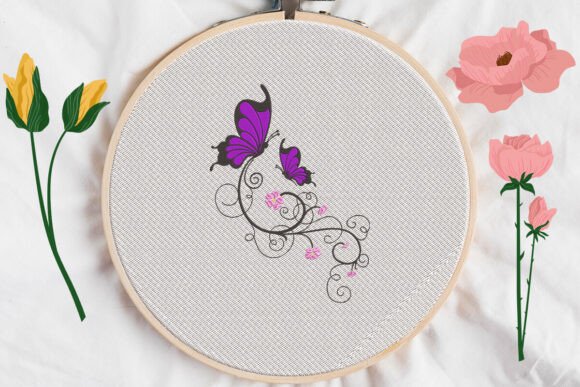 Purple Butterfly Embroidery Review