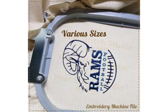 Ram Football Embroidery Design Review
