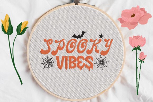 Spooky Vibes with Bats Embroidery Review