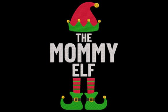 The Mommy Elf Embroidery for Craft Fairs