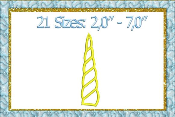 Unicorn Horn Applique Embroidery Design Review